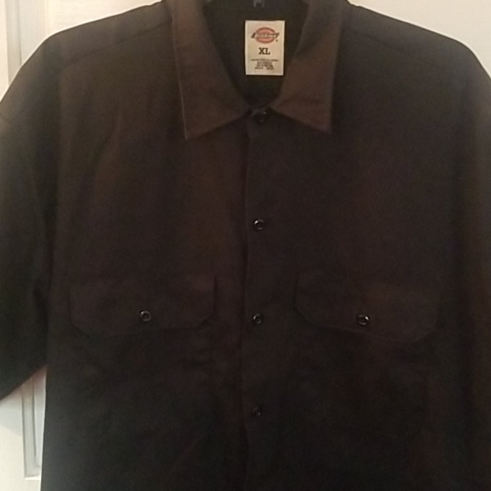 DICKIES Mens Button-Down Shirt